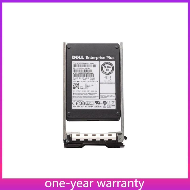  4NMJF 04NMJF DELL Compellent 3.84TB SAS 2.5" 12G RI SSD G13 KIT New