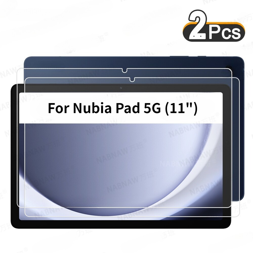 2PCS Tempered Glass Film Cover Guard Screen Protector For Nubia Pad 5G (11")