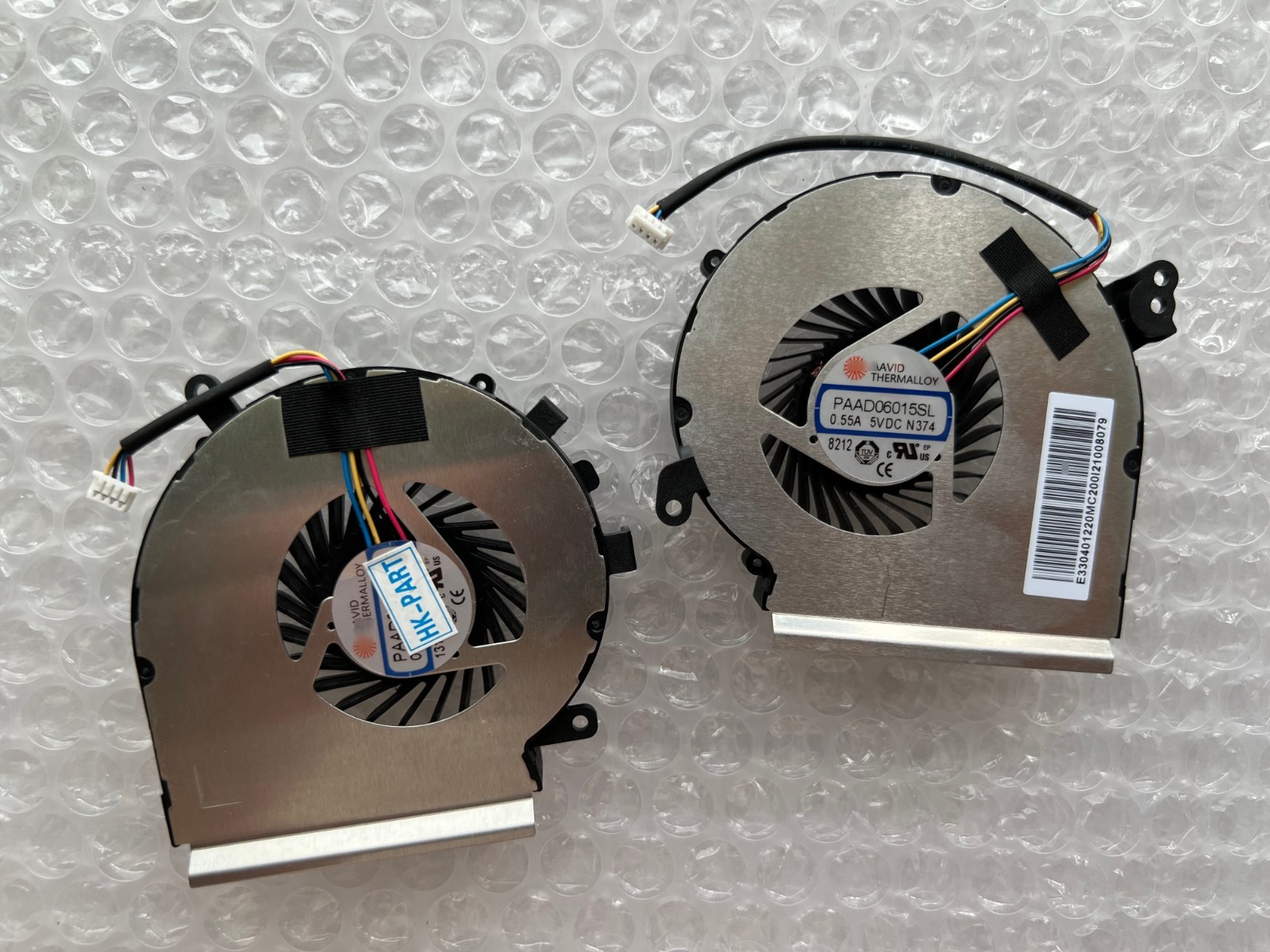 For MSI GE62MVR GE72MVR 7RG (MS-16JC/MS-179C) - Dual CPU & GPU Fan Set N374 N376