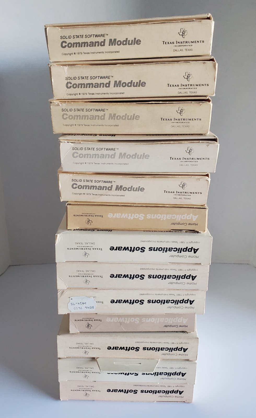 Texas Instruments Applications Software & Command Moudule Lot Of 13 CIB