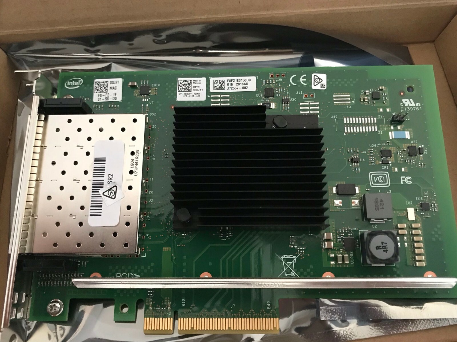 DELL DDJKY  X710-DA4 Intel Quad port Ethernet Converged Network Adapter 