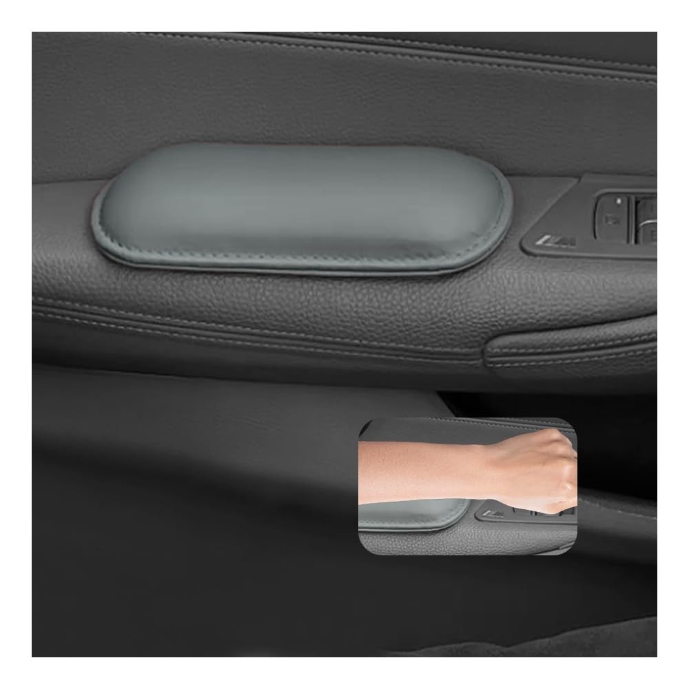 Stacool 2PCS Car Door Armrest Pads,Soft Leather+Memory Foam Car Knee Pads