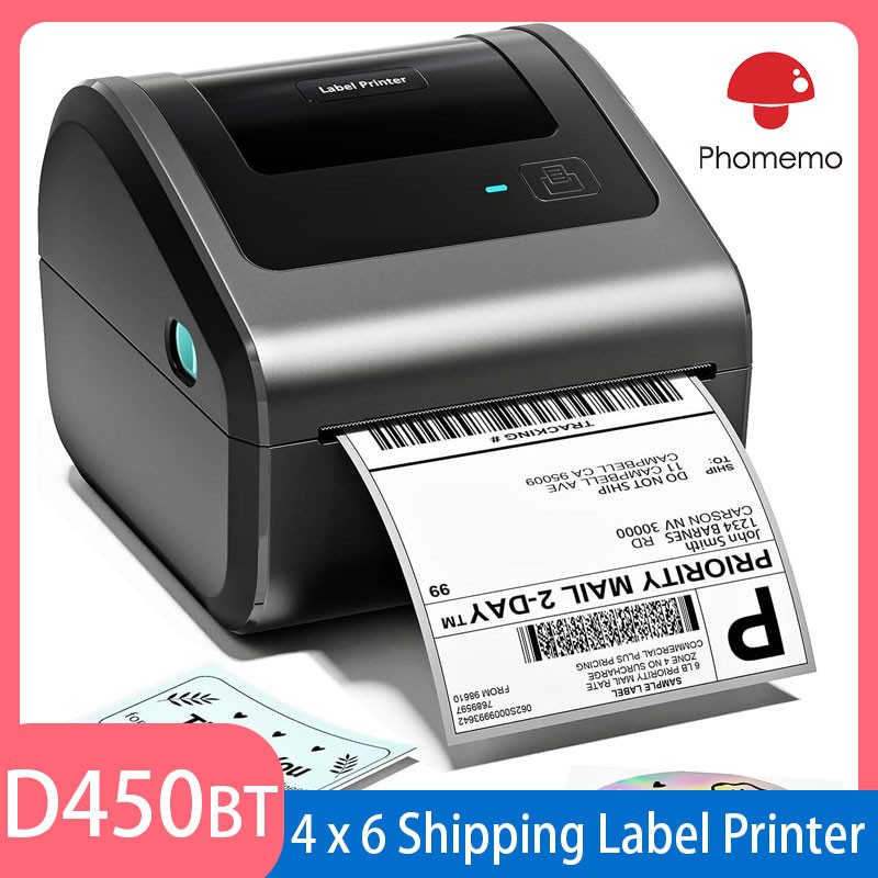 Phomemo D450BT Shipping Labels Printer 4 x 6 Label Printer Thermal Printer US
