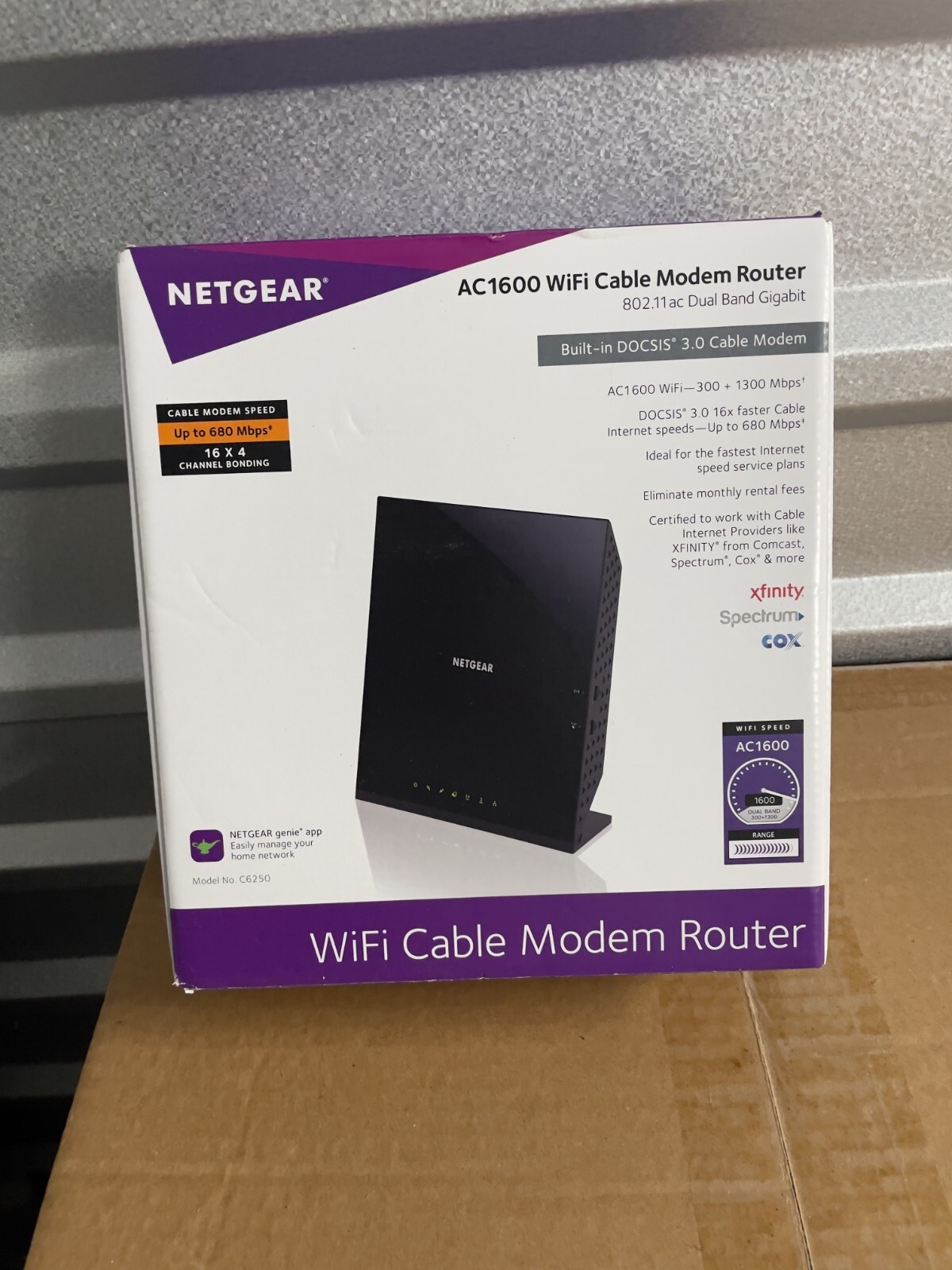 NETGEAR AC1600 Dual Band Wi-Fi Router - Black