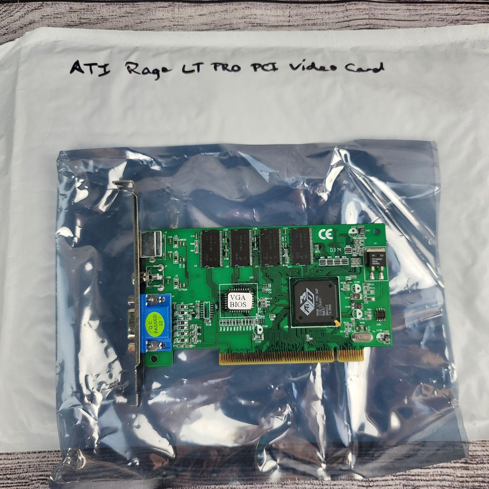 ATI Rage LT Pro PCI Video Card VGA S-Video Composite FS-SST-ATIRAGEPRO Vintage