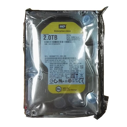 Western Digital RE WD2000FYYZ 2TB 7200RPM 64MB 3.5" Internal HDD Hard Disk Drive