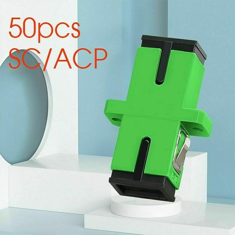 SC/APC Single Mode Optic Fiber Connector Flange Coupler Square Joint Adapter