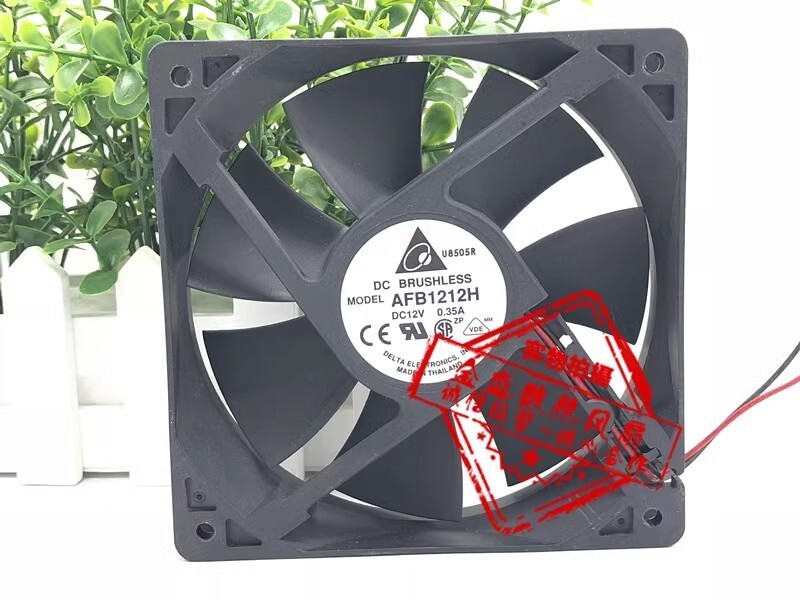 Delta AFB1212H 12025 DC12V 0.35A 12CM 2-Wire Large Airflow Cooling Fan