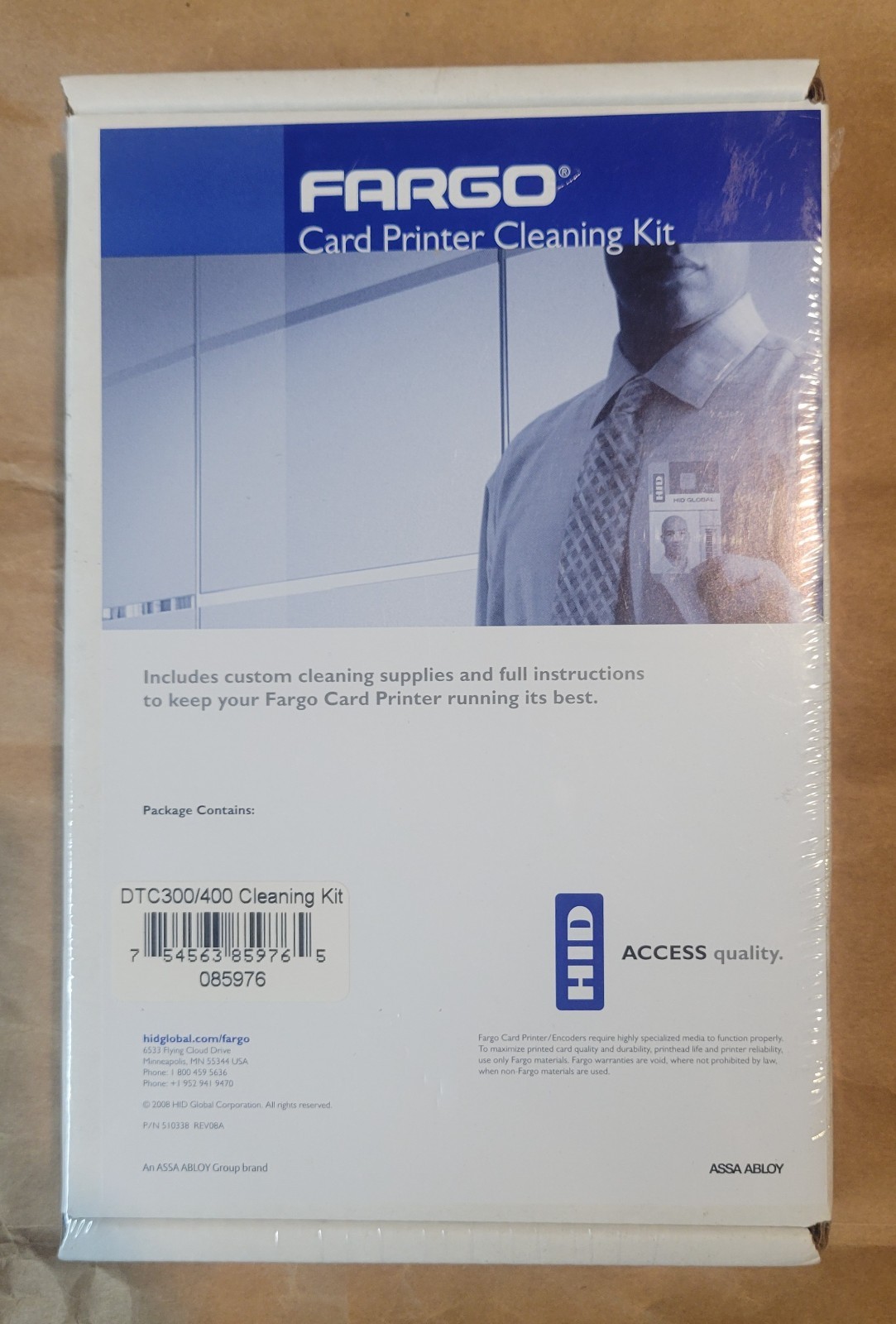 Fargo 085976 Card Printer Cleaning Kit for DTC300 DTC400 - New Sealed