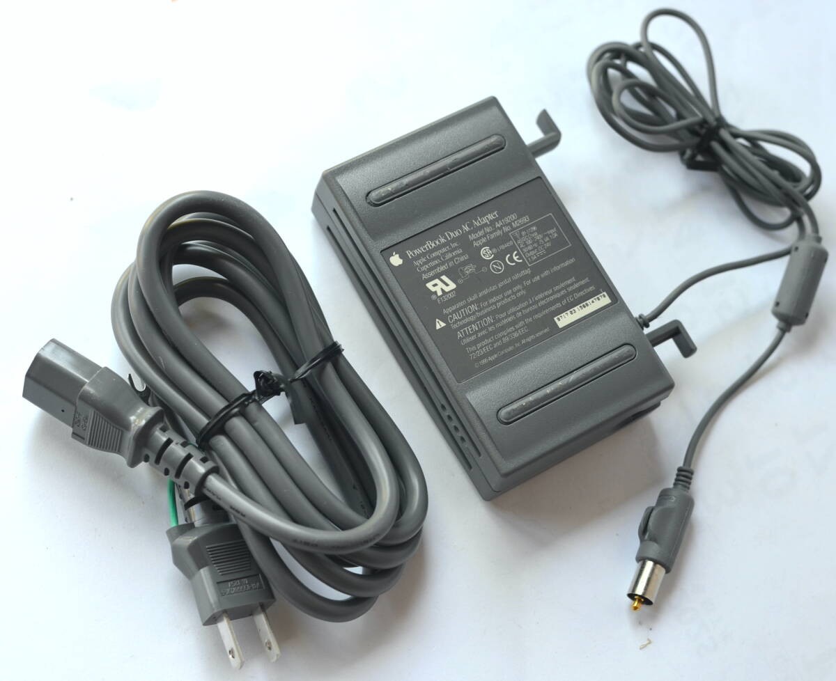 Apple PowerBook Duo Series Power Adapter & Genuine Cable M7783 Works Tested TB04