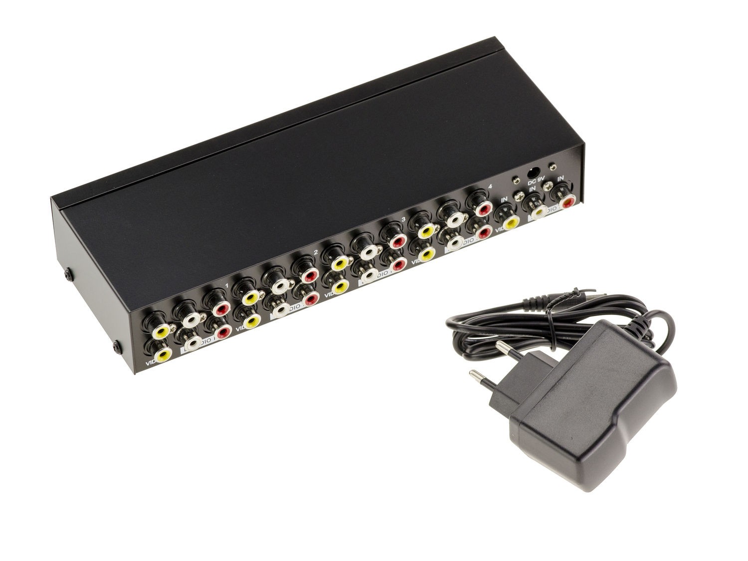 Audio Video Splitter 8 Ports - Duplicate 1 Source Into 8