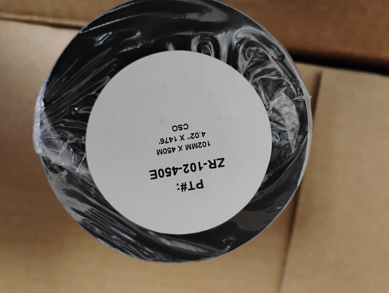 Zebra Economy Wax Ribbon 4.02" X 1476' Three Rolls Per Pack.  