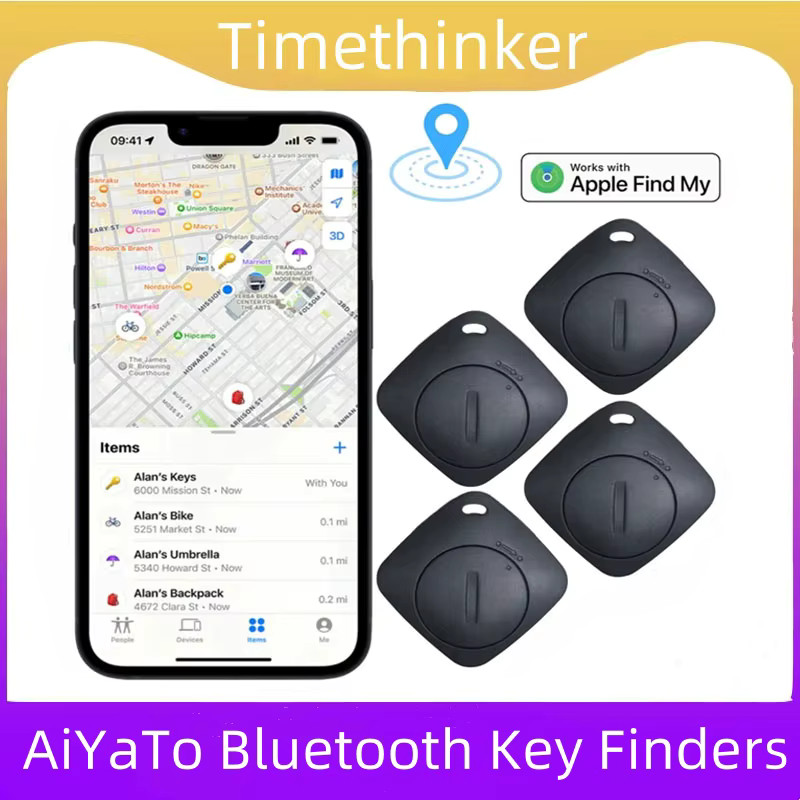 AIYATO Bluetooth Smart Tag GPS Air Tag Mini Tracker Child Key Finder Pet Car
