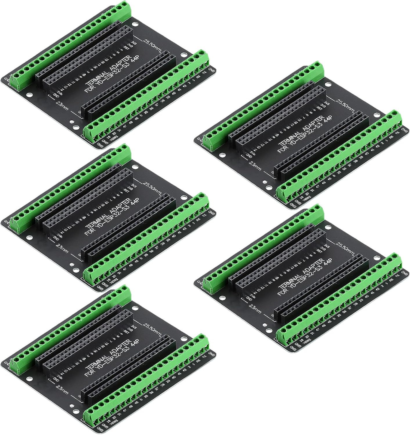 5PCS ESP32 S3 Breakout Board GPIO 1 into 2, 44 Pin Expansion Board Compatible wi
