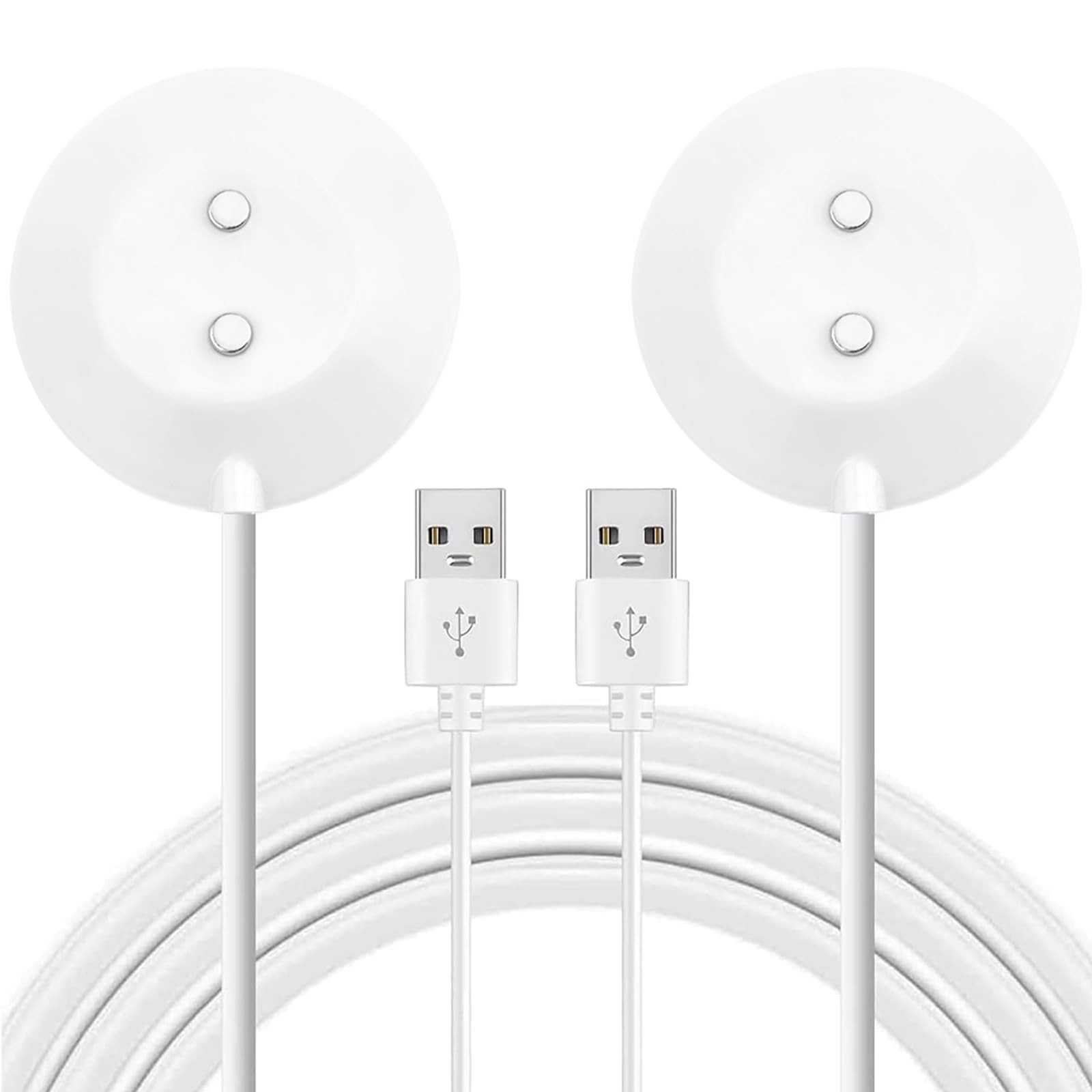 Charger Cable Compatible for Rose Toy Replacement Magnetic USB White&White 
