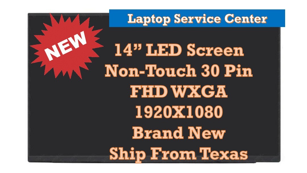 Dell DP/N WCDHX 0WCDHX LCD LED Screen 14" FHD IPS Replacement Panel New OWCDHX