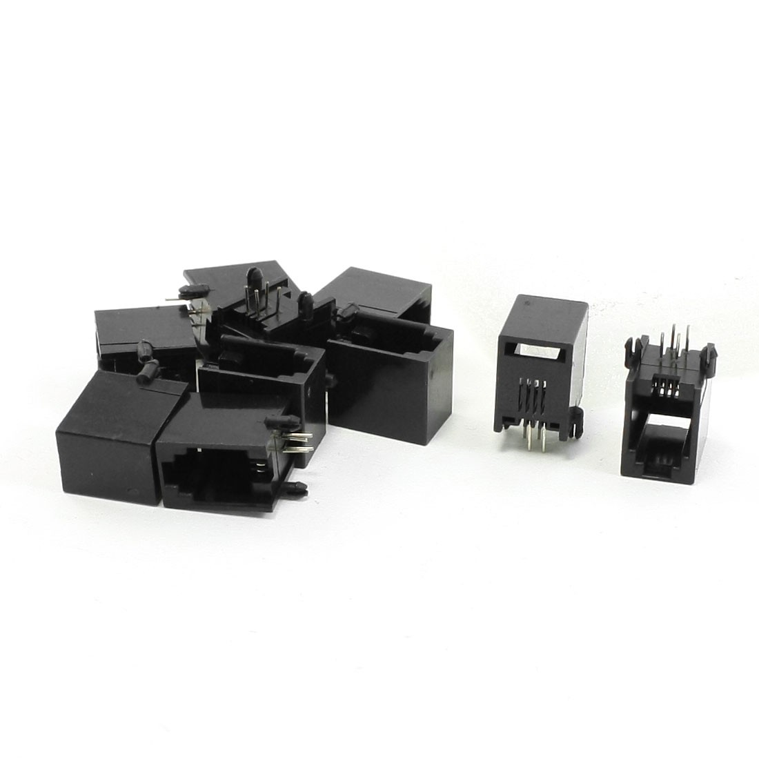 10Pcs RJ9 RJ10 RJ22 4P4C 4-Position Handset Female Connectors