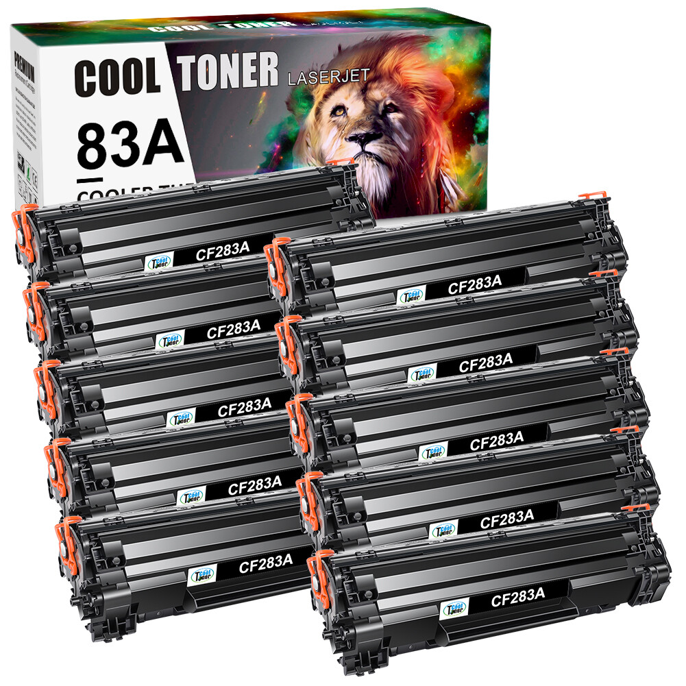 10x CF283A 83A Toner Compatible For HP LaserJet Pro M125a M125nw M125rnw Printer