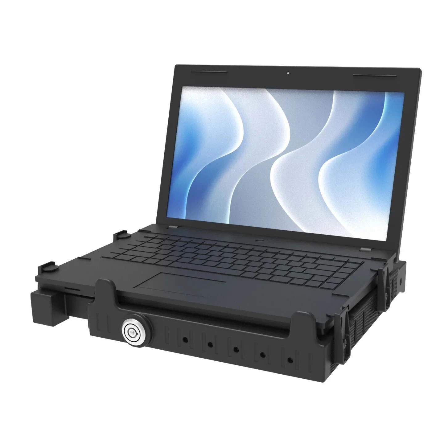 RAM Tough-Tray III Spring Loaded Locking Laptop Mount with Flat Arms RAM-234-7