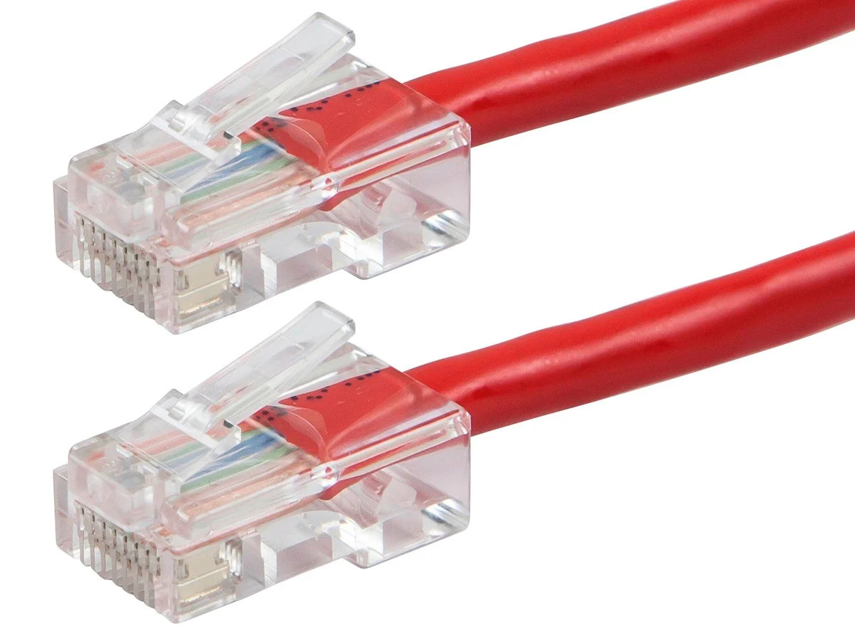 Monoprice Cat6 Ethernet Patch Cable - 3ft - Red, RJ45, 550Mhz, UTP, 24AWG