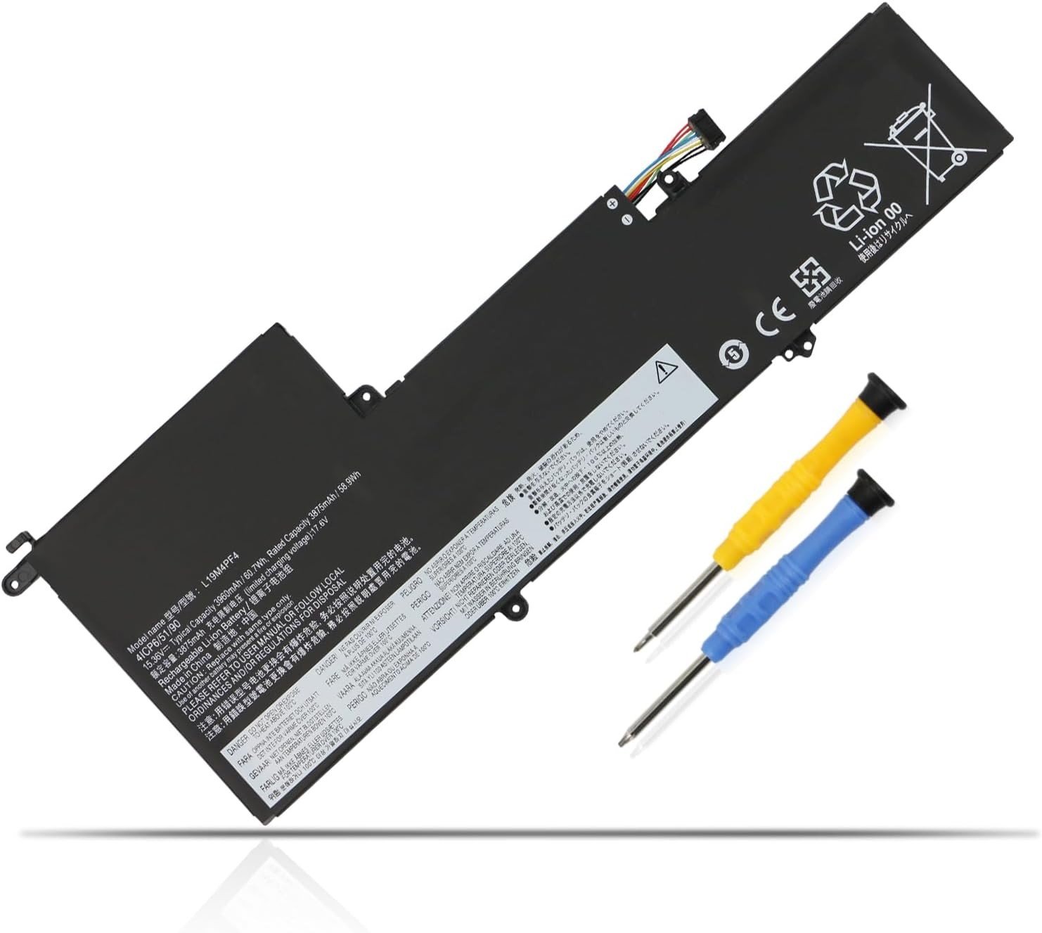 L19M4PF4 L19C4PF4 L19D4PF4 Laptop Battery Replacement for Lenovo Ideapad Yoga