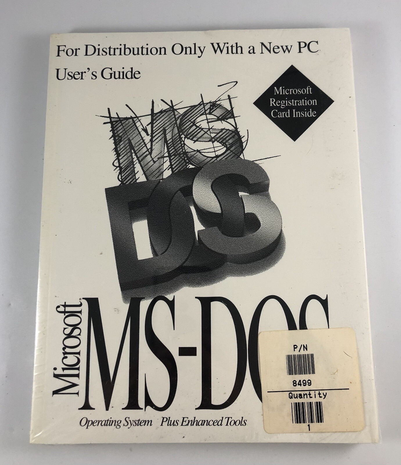 Vintage Authentic Microsoft MS DOS User's Guide Manual F7.2