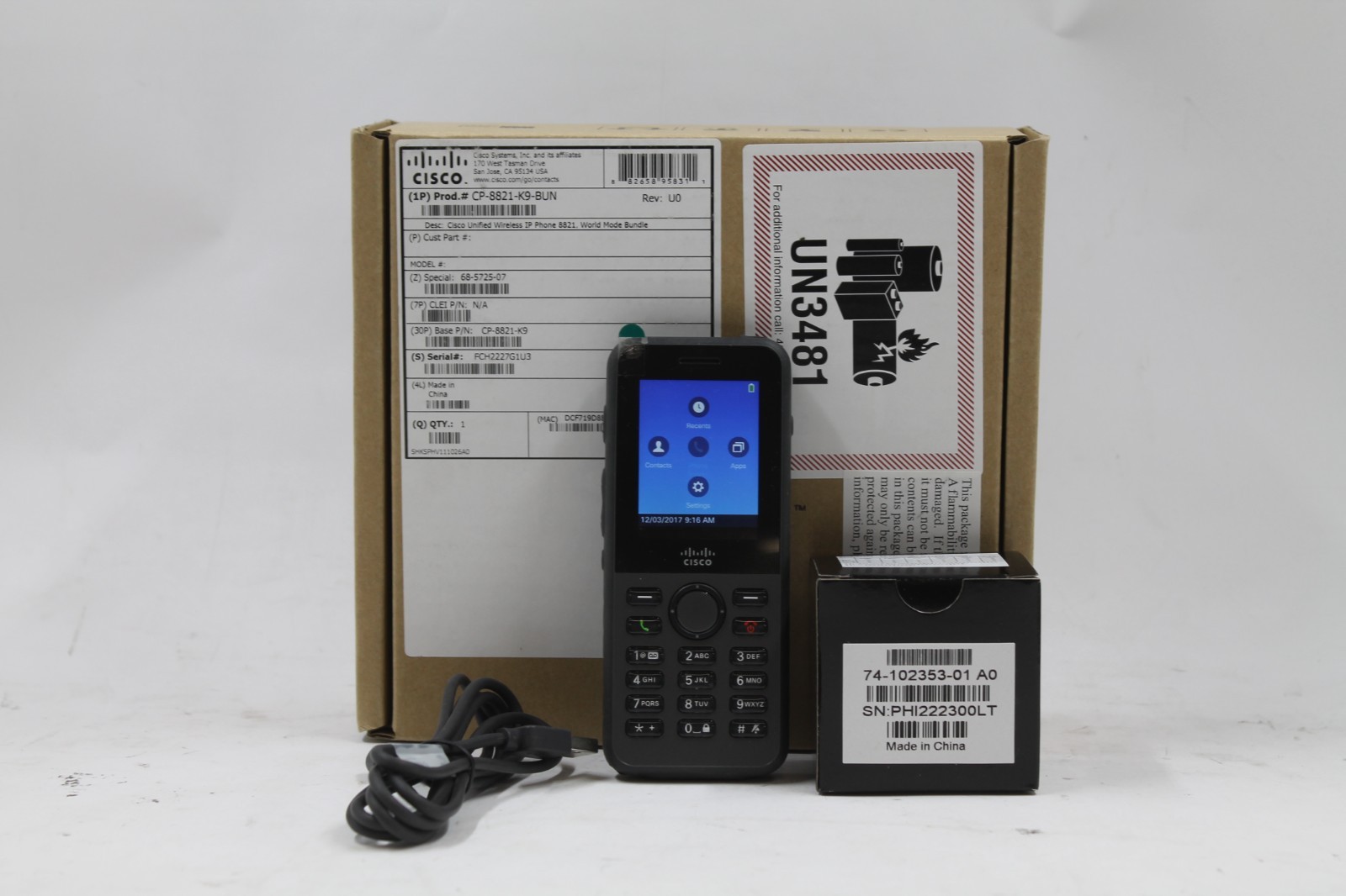 Cisco CP8821K9BUN IP Phone Wireless Extension Headset