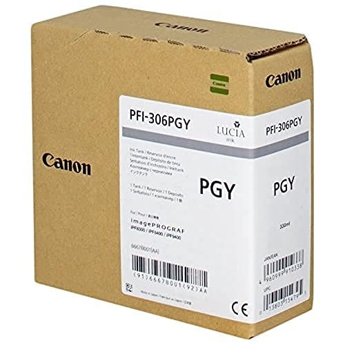 Canon PFI-306 PGY Photo Gray Genuine Ink Tank Cartridge OEM Printer Ink Japan