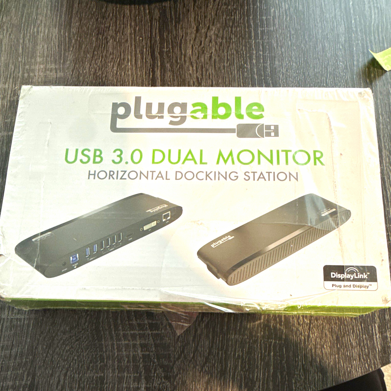 Plugable UD-3900 USB 3.0 Dual Monitor Horizontal Docking Station, Black