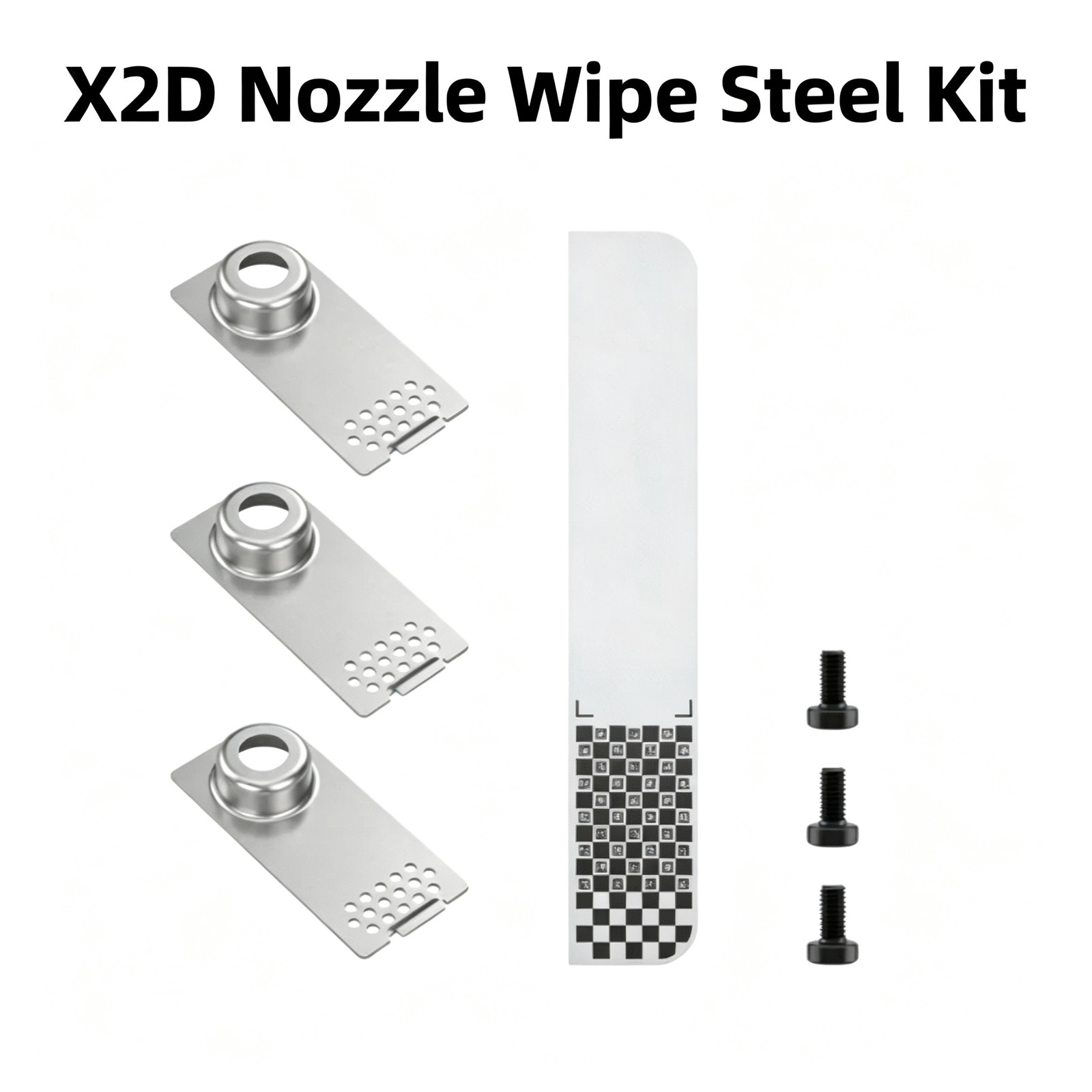 Bambu Lab 3D Print X2D Nozzle‑Clean Steel Kit Sturdy Durable Replacement