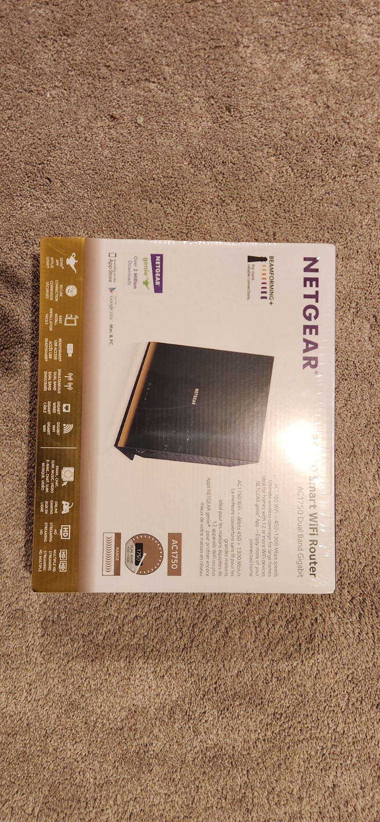 NETGEAR R6300v2 AC1750 Smart WiFi Router Dual Band Gigabit NEW SEALED