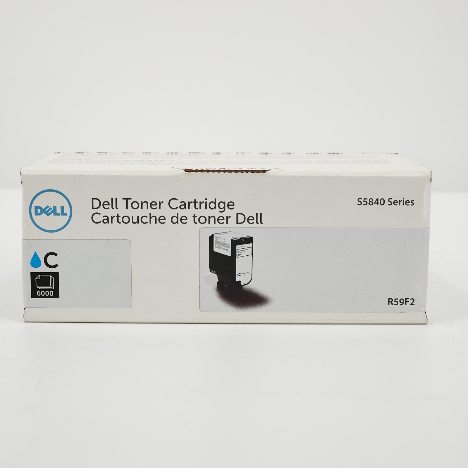 Dell R59F2 Cyan High Yield Toner Cartridge S5840 Series S5840dn 6K Yield