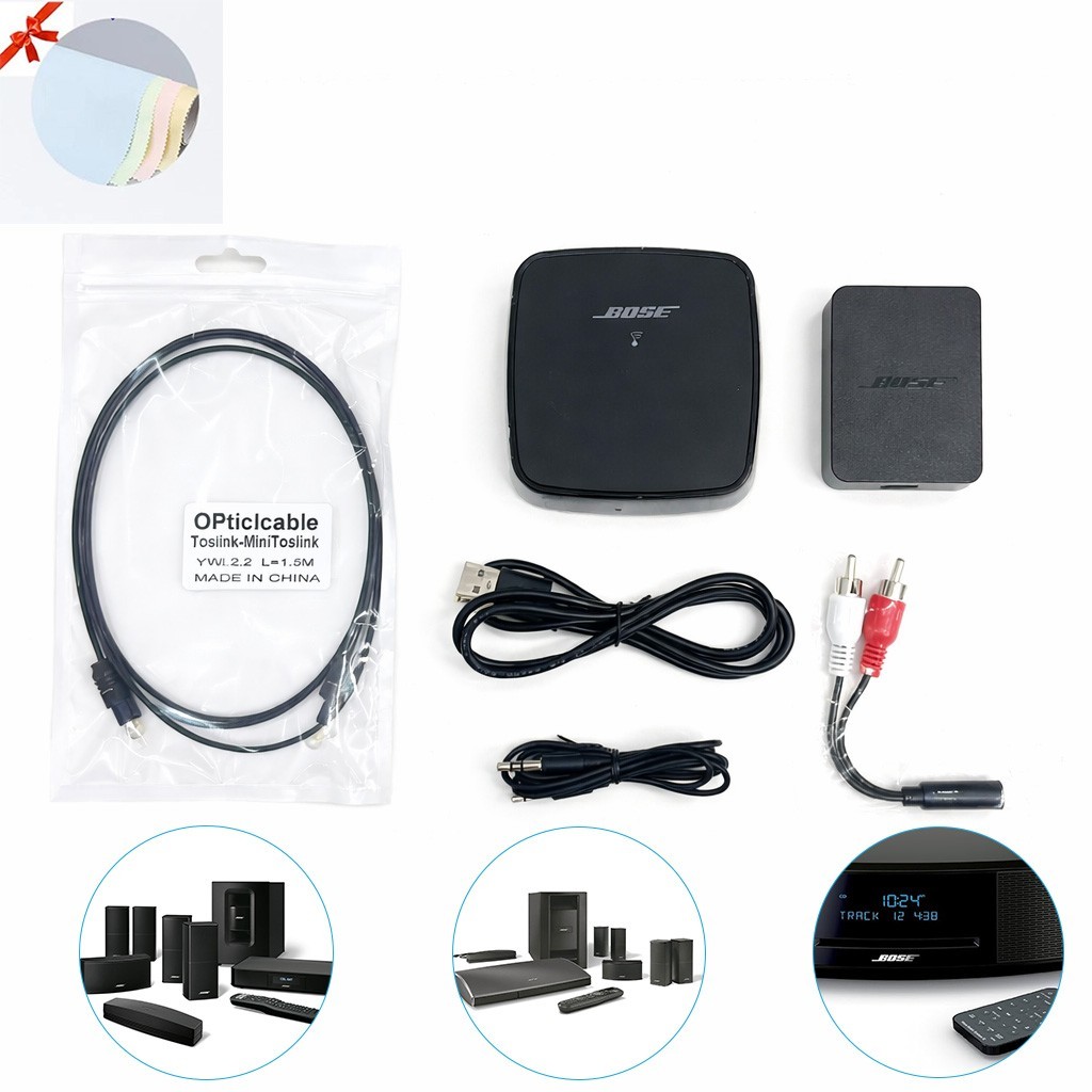 Bose SoundTouch Wireless Link Adapter WiFi Bluetooth AUX Optical Audio Receiver