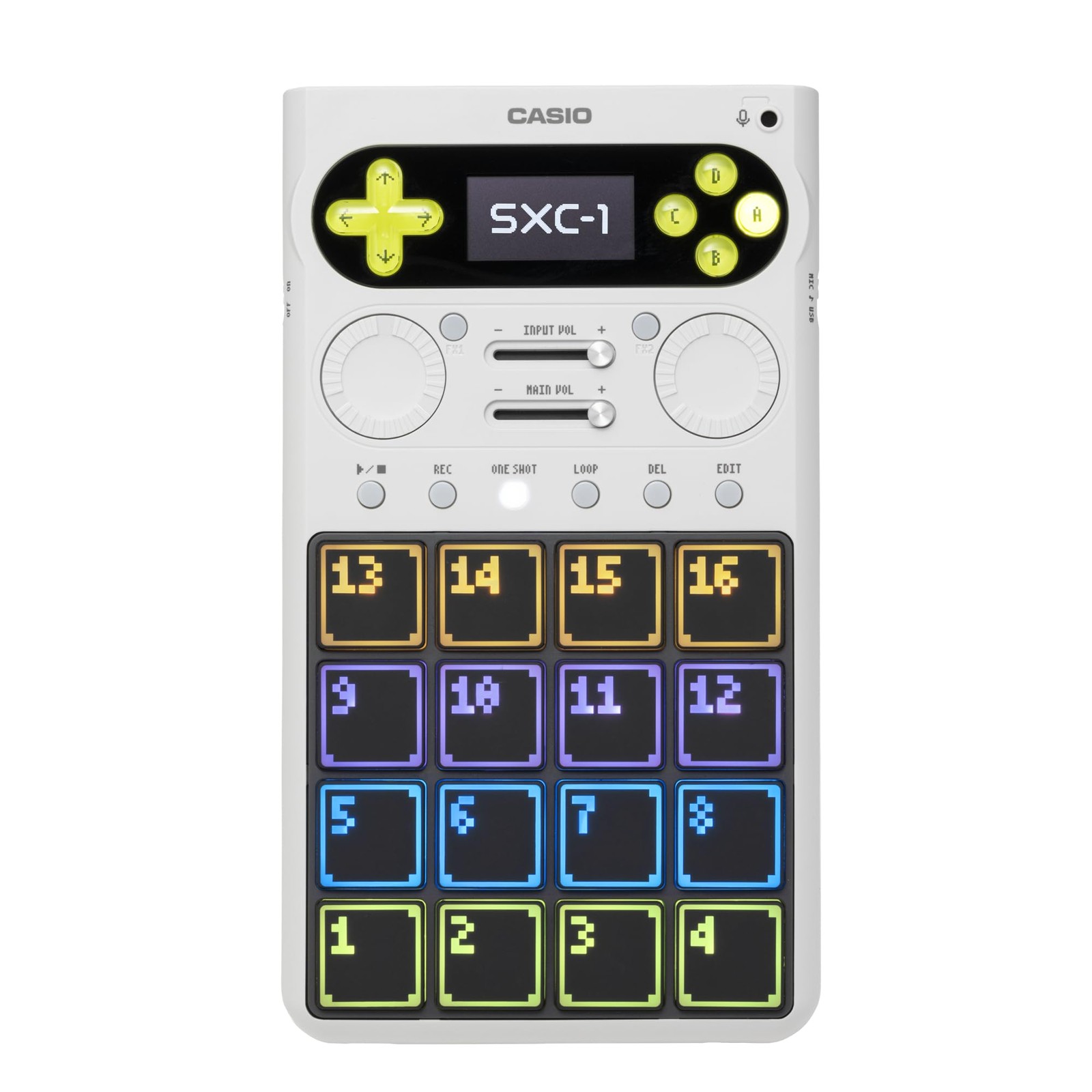 CASIO SXC-1 Portable Standalone Sampler 16 Pads Built-in Mic Speaker 64GB