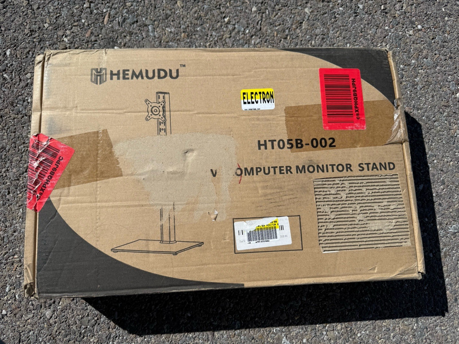 Hemudu - Dual Monitor Stand Black - HT05B-002