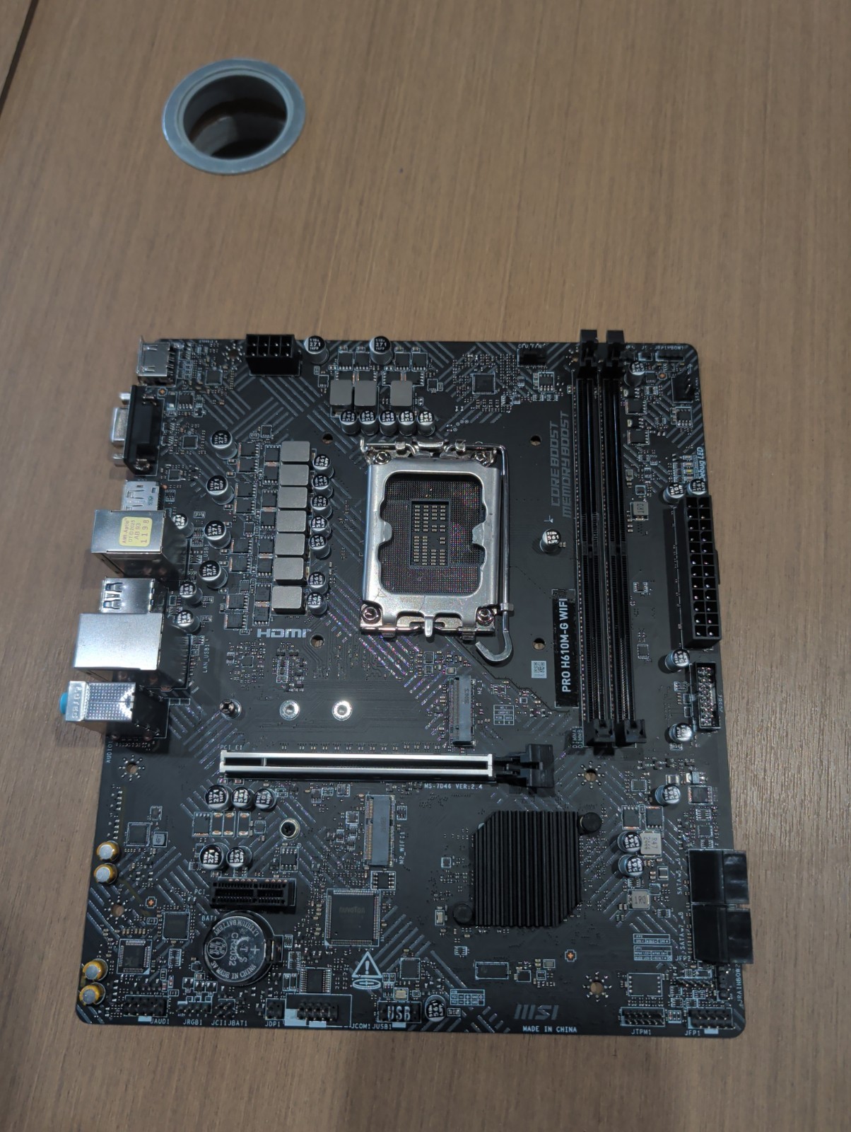  MSI PRO H610M-G WIFI LGA 1700 DDR5 Intel MATX Motherboard