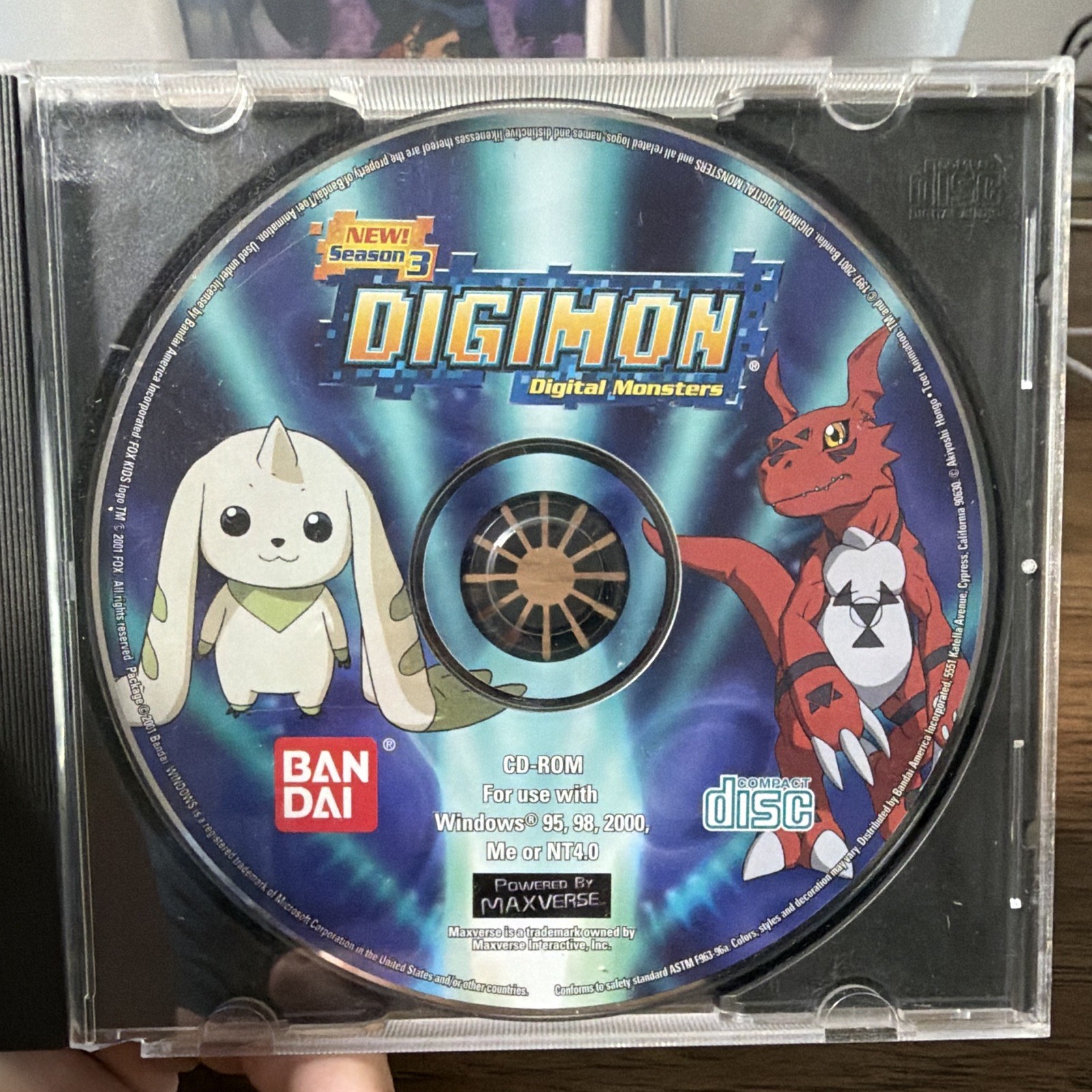 Bandai Digimon Digital Monsters Season 3 CD-ROM for Windows 95/98/2000/Me/NT4