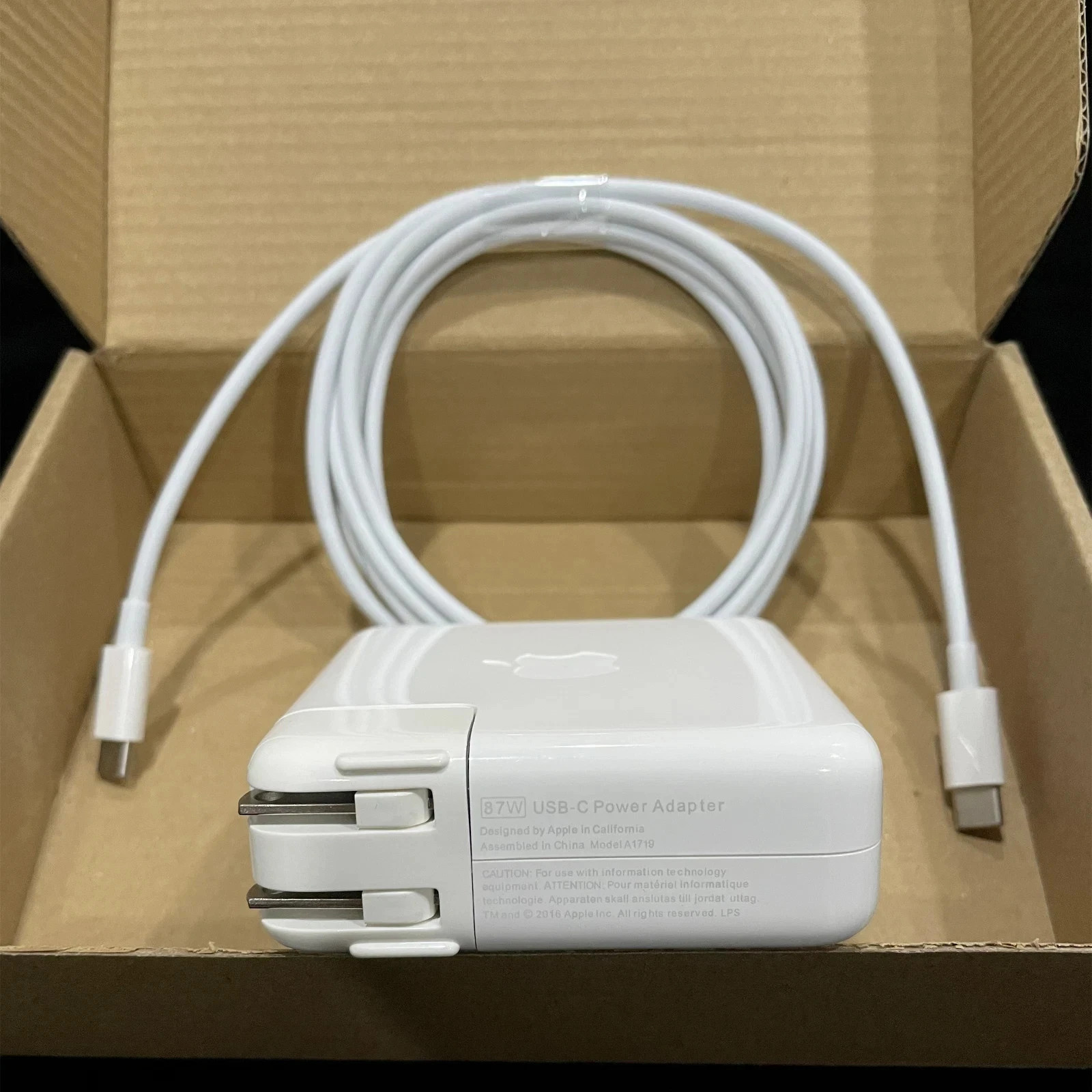 OEM 87W USB-C Power Charger For MacBook Pro 13 15 Inch 2016 2017 2018 A1719  NEW
