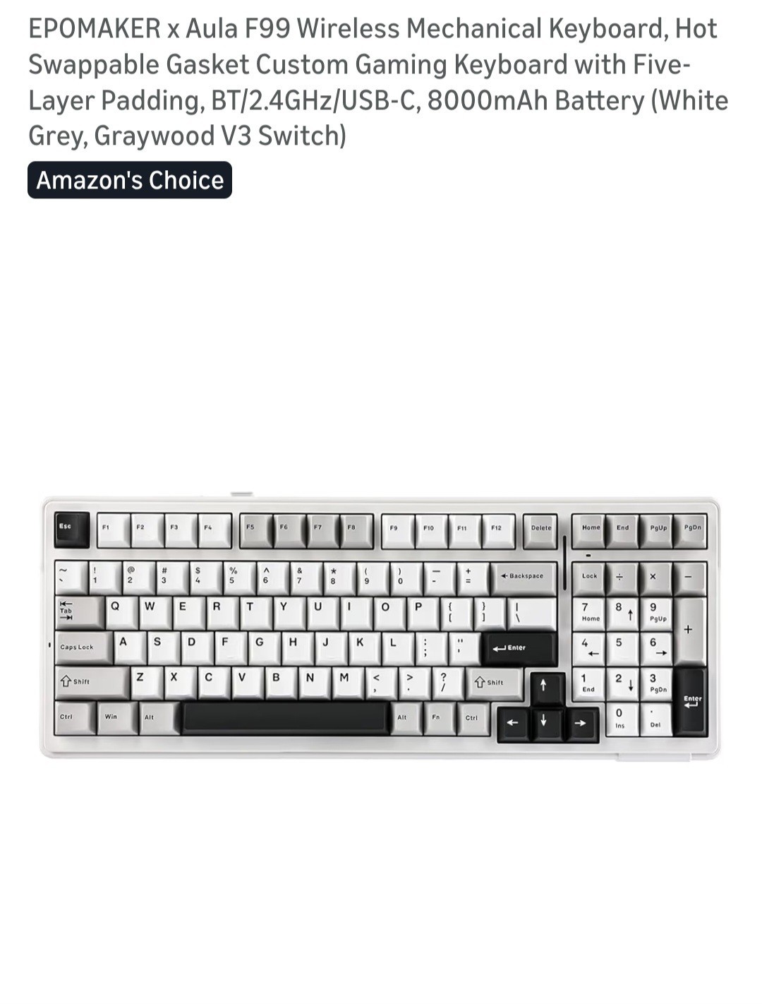 AULA F99 Custom Mechanical Keyboard Wireless Gaming Keyboard Hot Swappable RGB