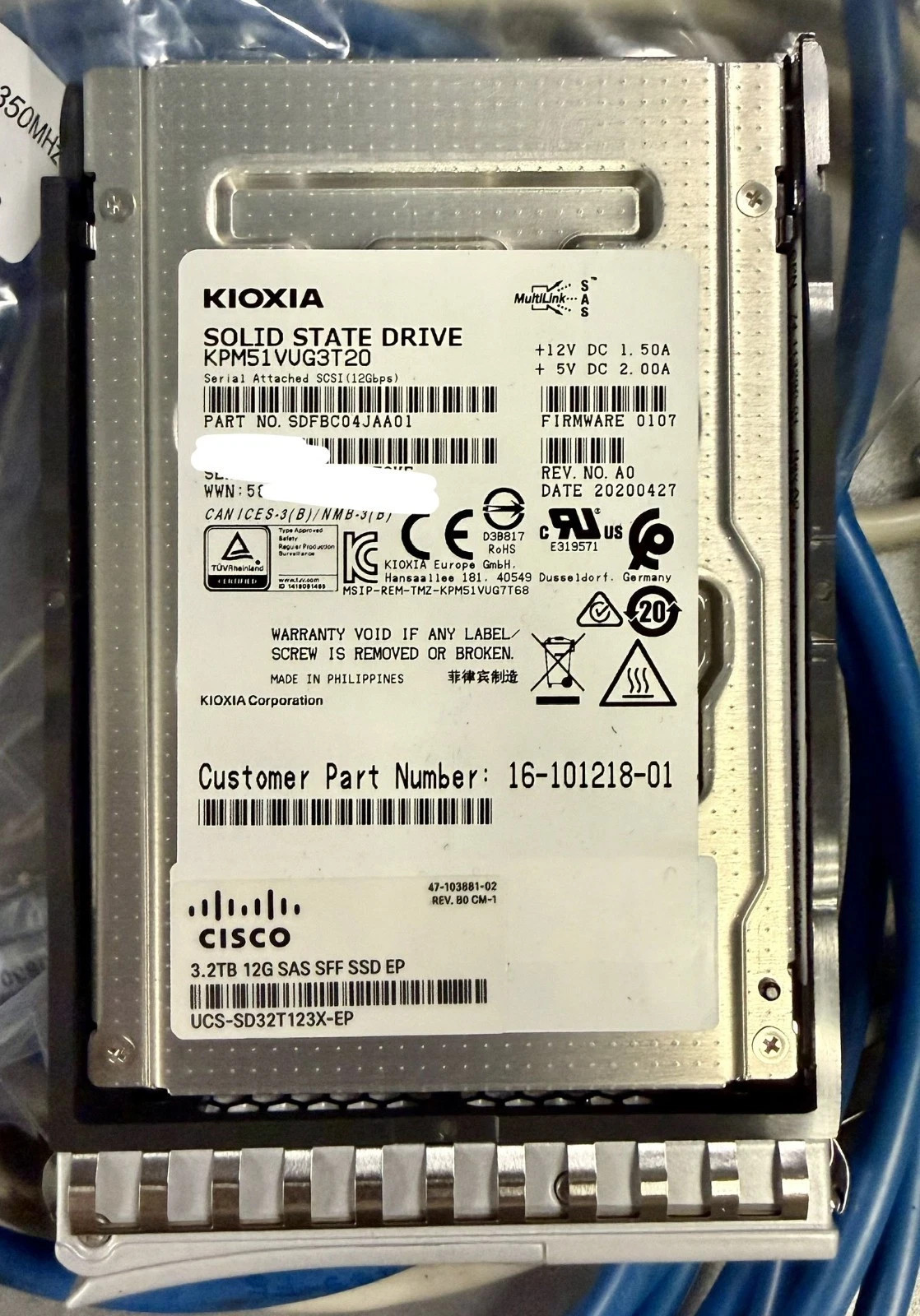 Cisco UCS-SD32T123X-EP 3.2TB 12G 2.5" SAS Enterprise SSD - KPM51VUG3T20