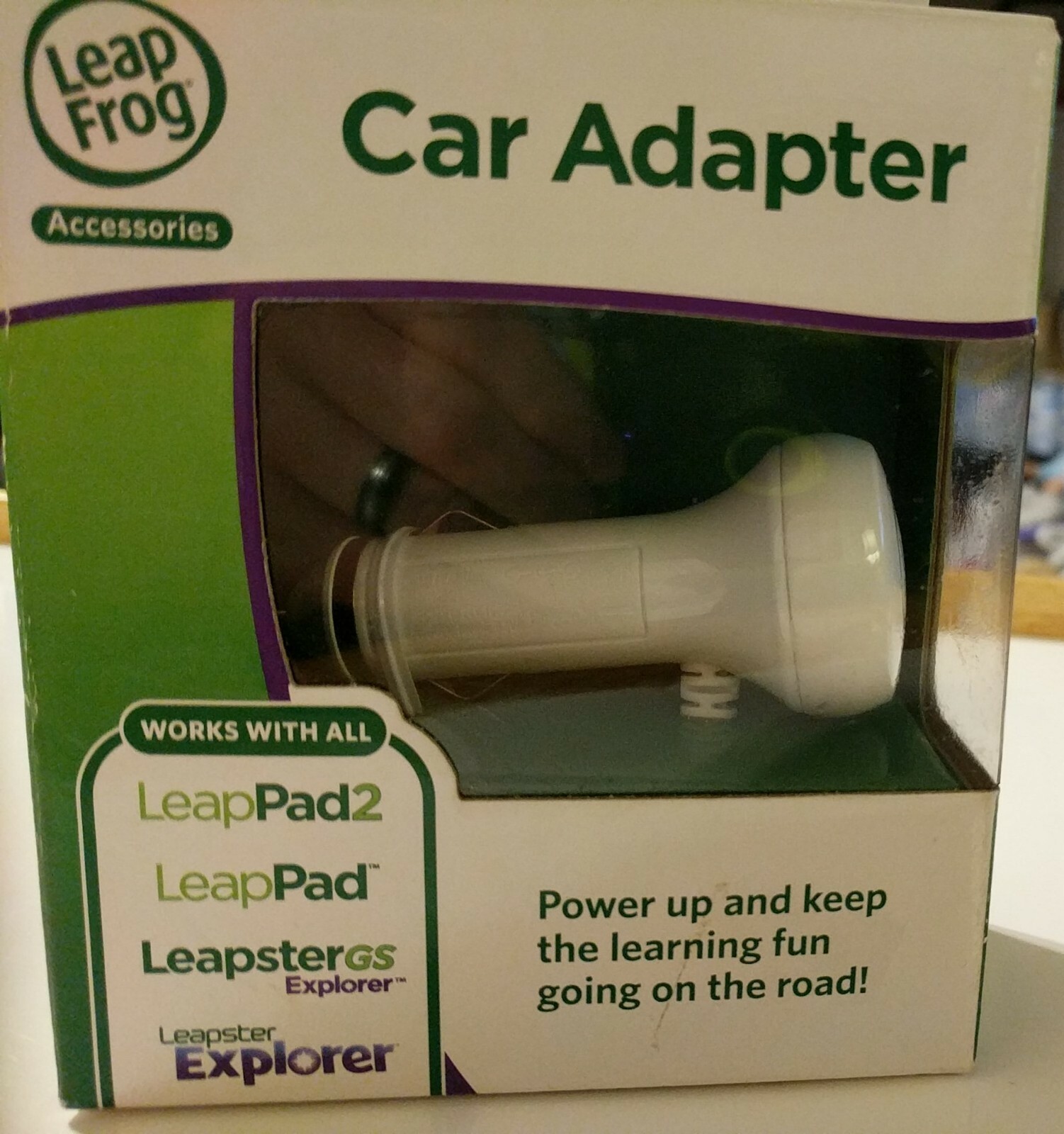 LEAP FROG LEAPPAD2, LEAPSTER GS,LEAPSTER EXPLORER-CAR ADAPTER -W/6ft Cord*NIB