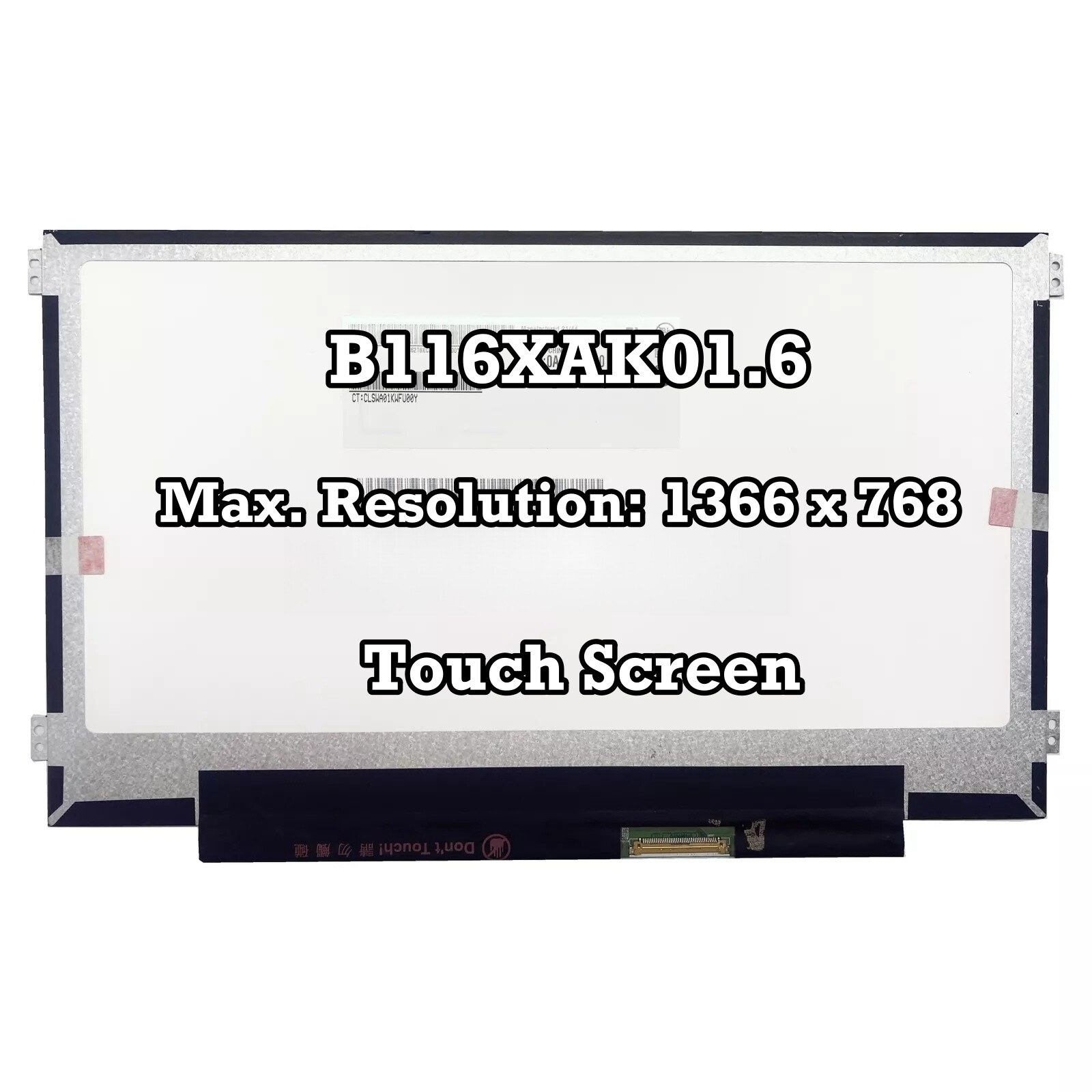 B116XAK01.6 HD 1366×768 11.6'' LCD LED Touch Screen Replacement 40 pins New