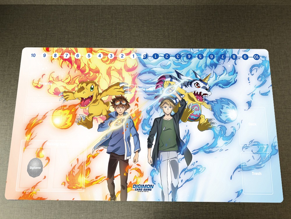 Digimon Playmat CCG DTCG TCG Mouse Pad Yagami Taichi Ishida Yamato Card Game Mat