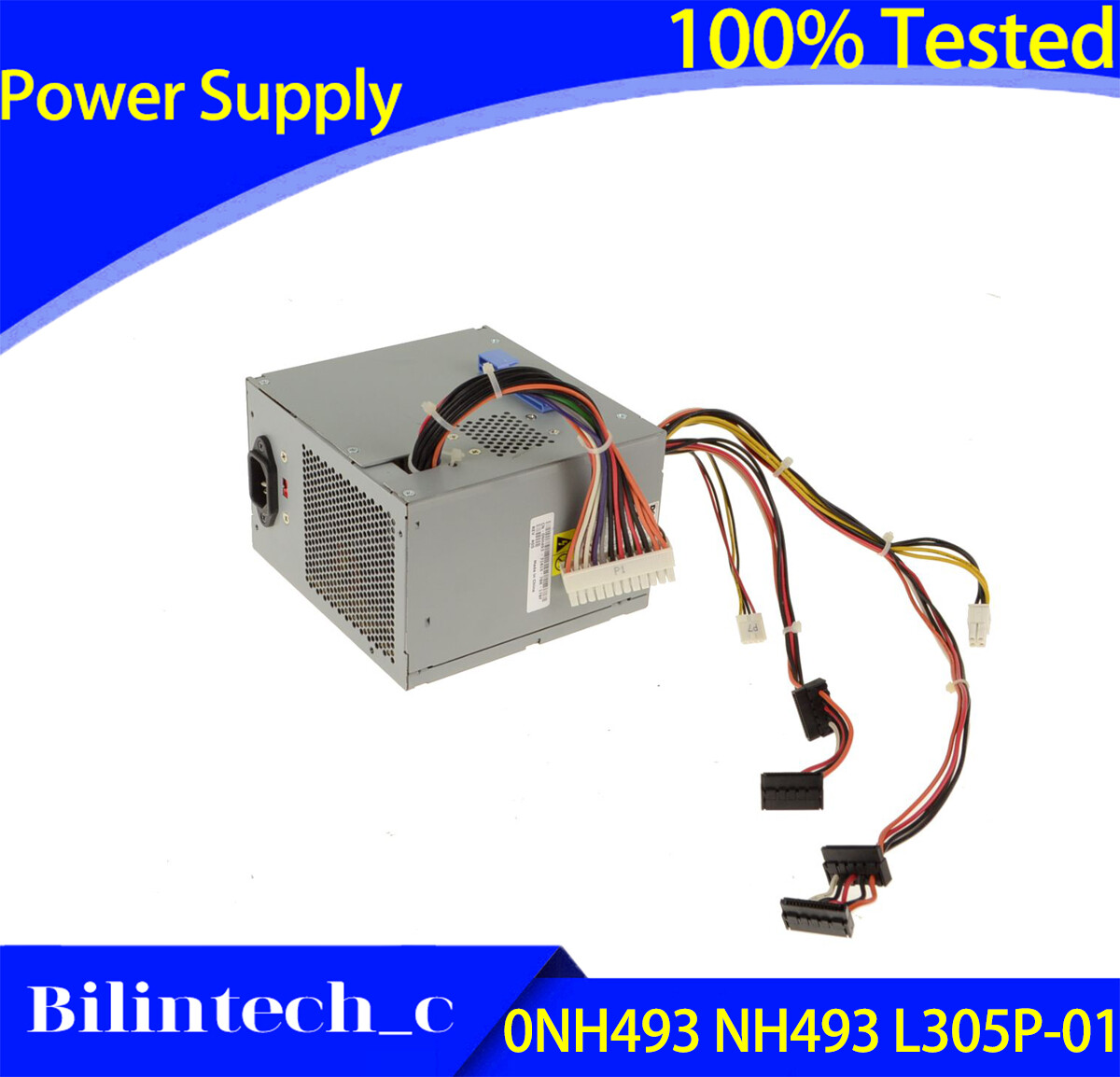 FOR DELL E520 E521 Desktop 305W Power Supply 0NH493 NH493 L305P-01