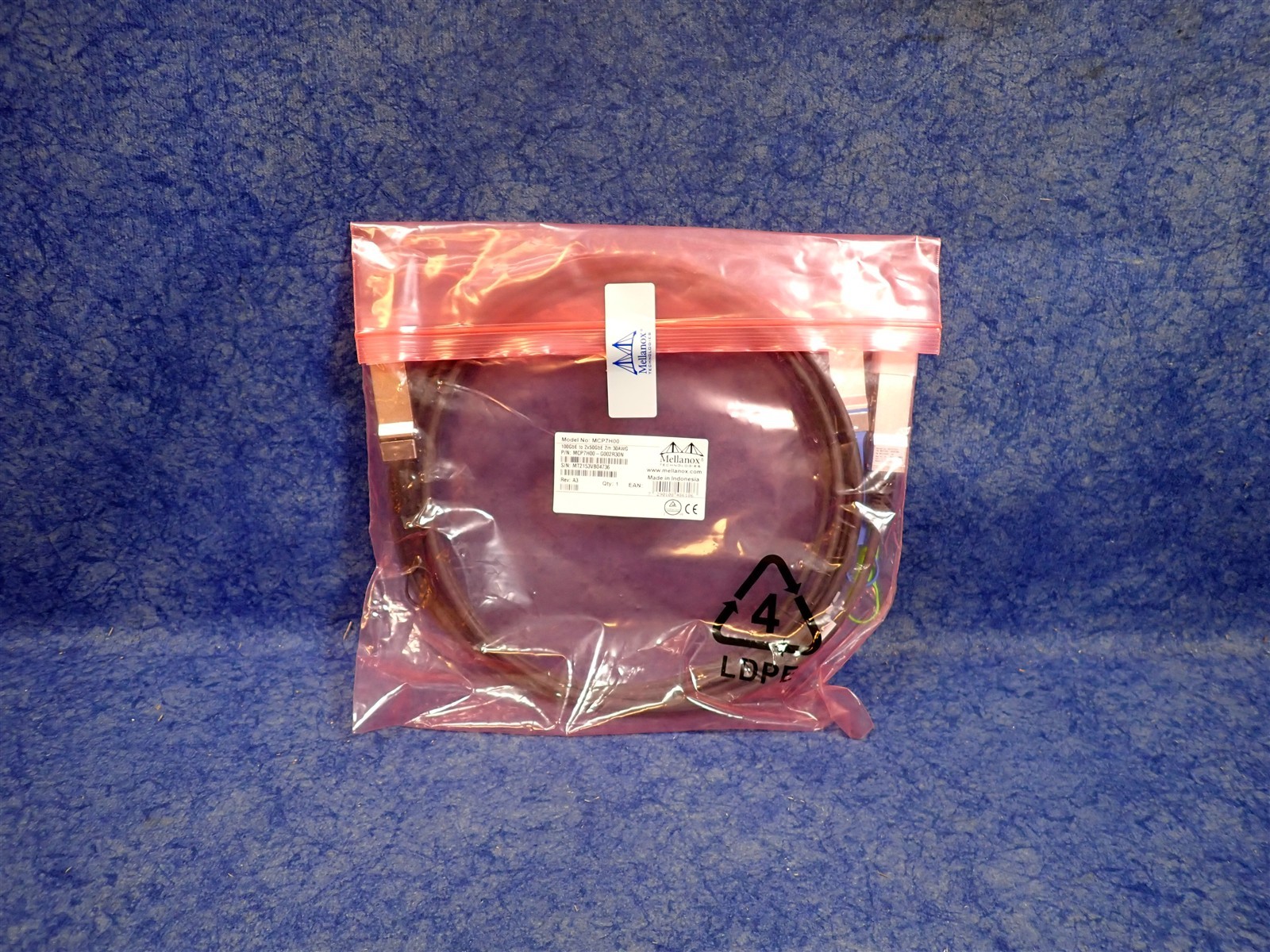 NEW Mellanox MCP7H00-G002R30N 7ft. Ethernet Passive Copper Breakout Cable (D18)