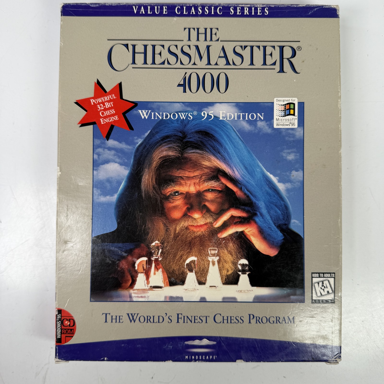 Vintage The Chessmaster 4000 Windows 95 Edition PC CD-ROM Big Box Strategy Game