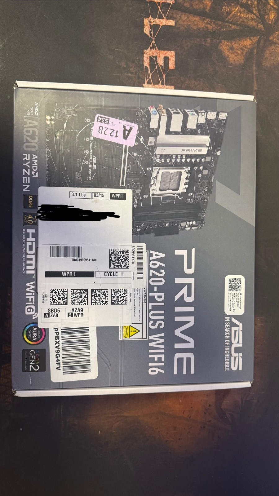 ASUS Prime A620-Plus Wifi AMD AM5 DDR5 ATX Motherboard