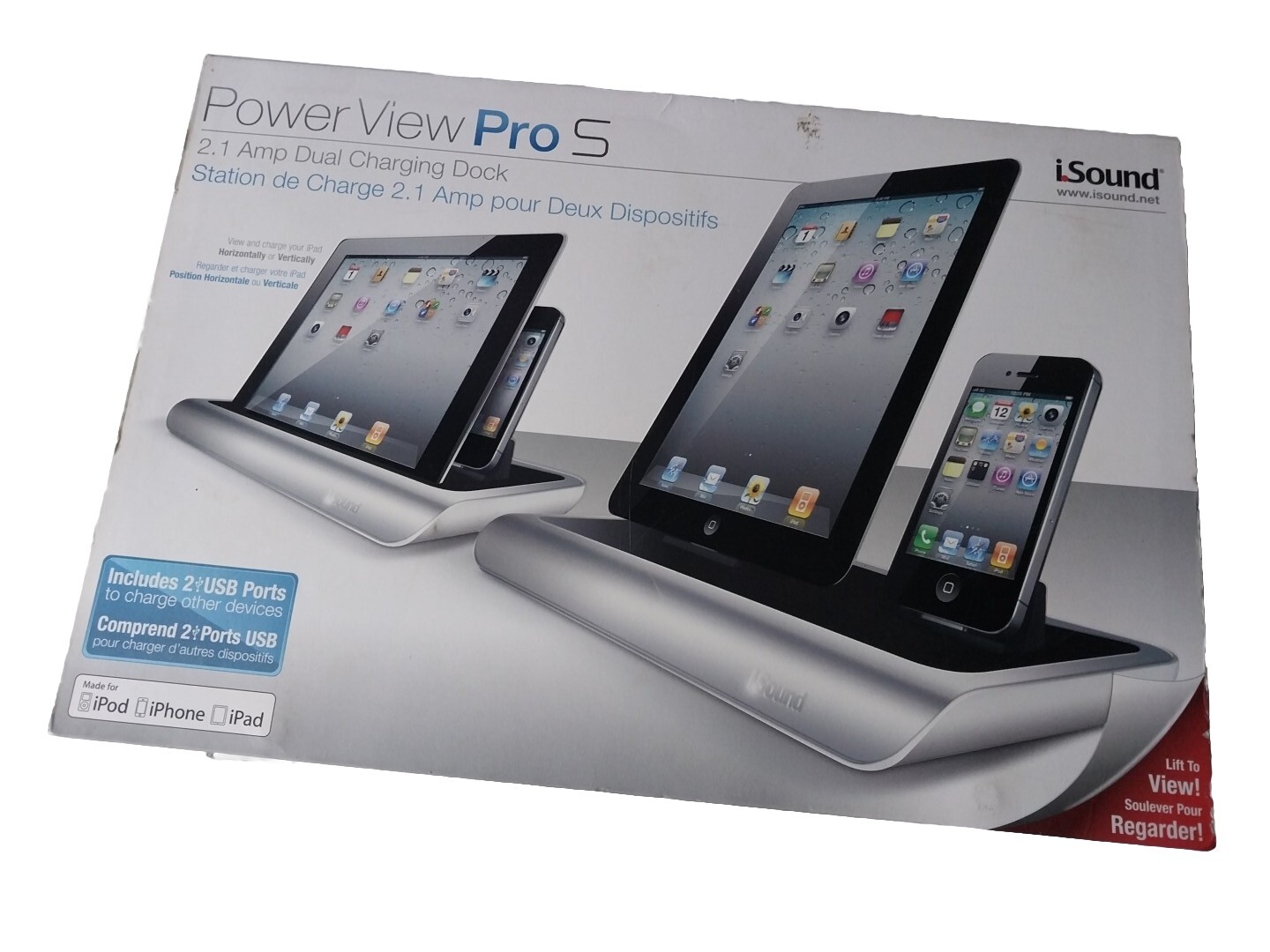 iSound Power View Pro S Charge and View Dock for Apple Products 
