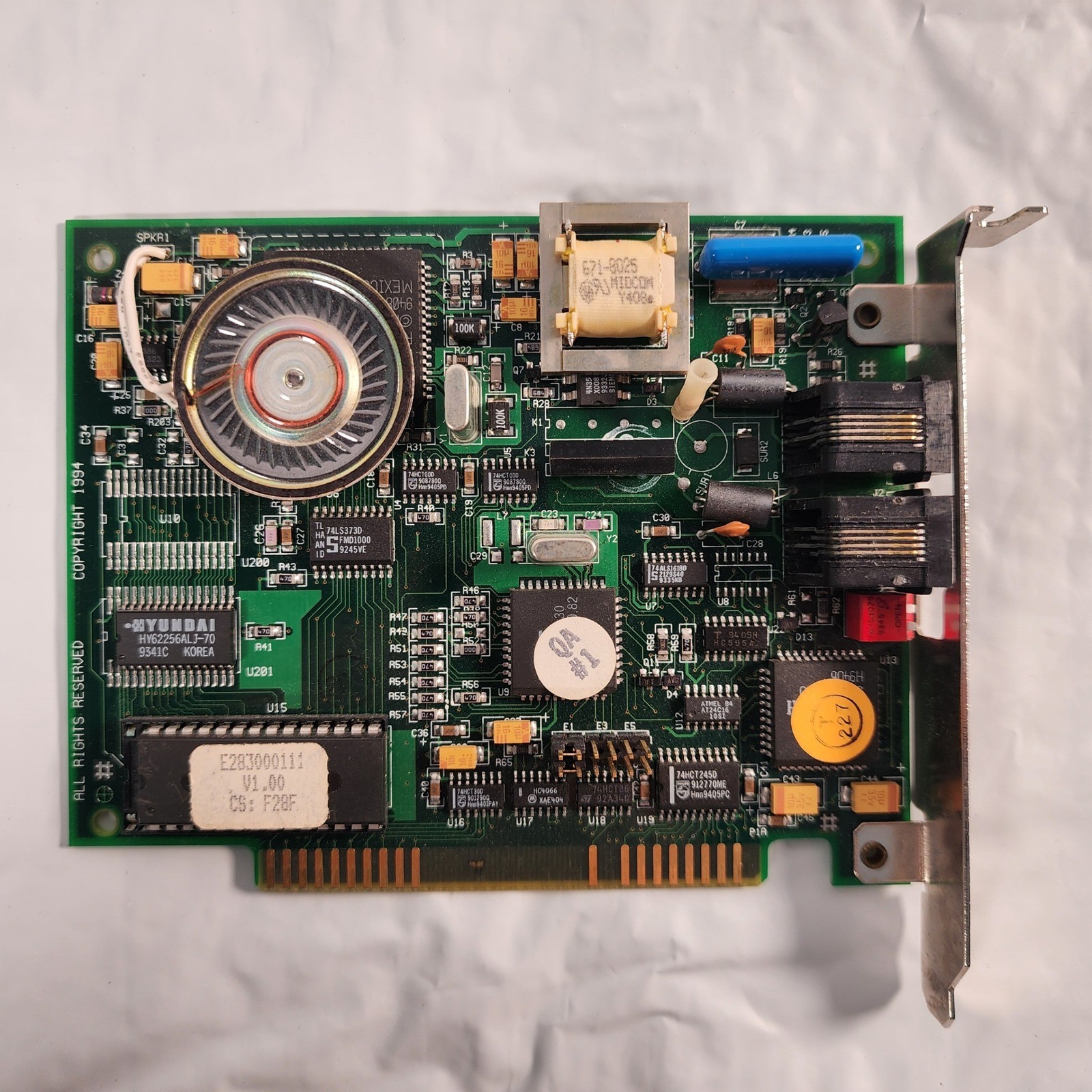 Practical Peripherals 2400 ISA Internal Modem Vintage 1994 Retro PC DUP0337H
