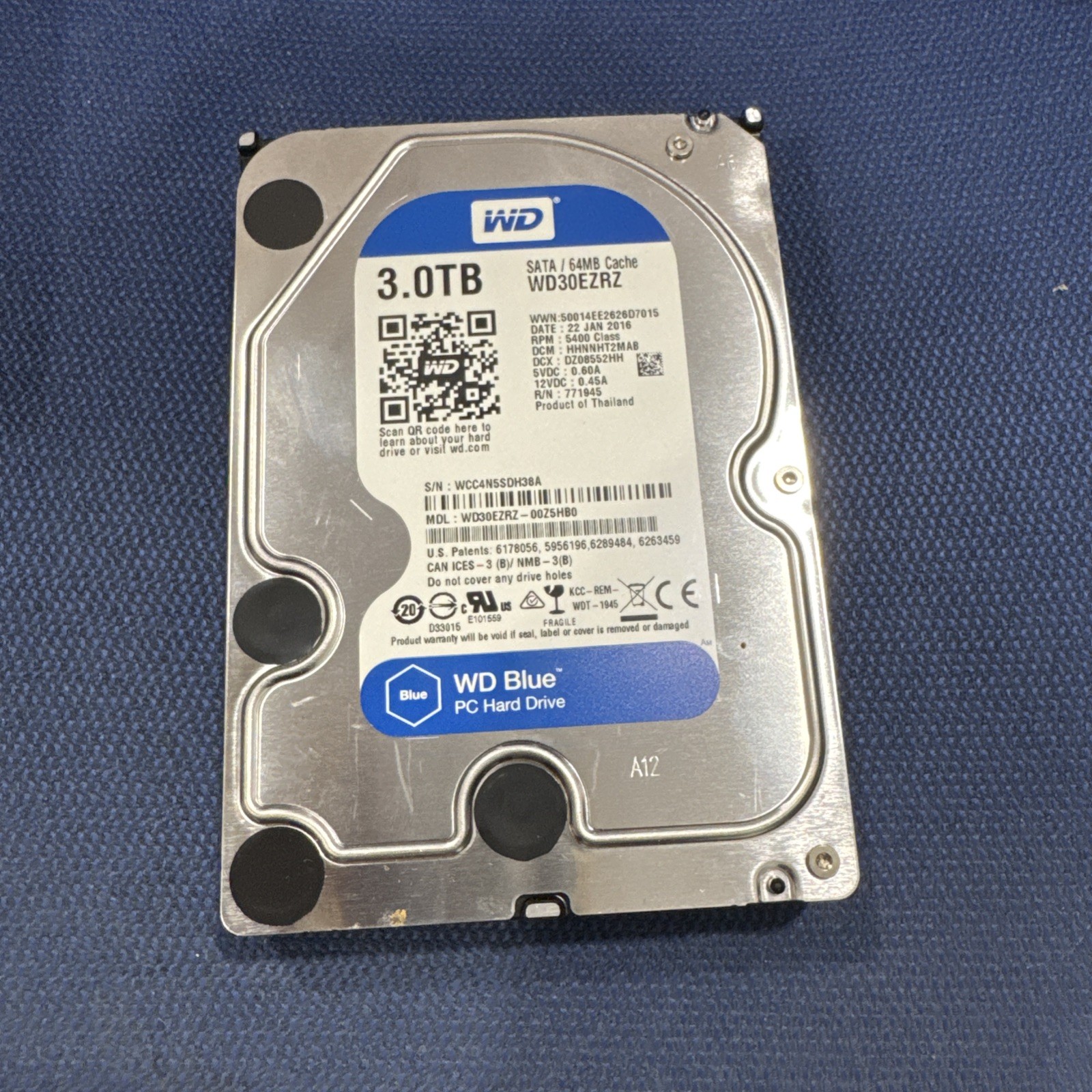 WD Blue 3.0TB SATA / 64MB Cache  WD30EZRZ  Desktop HDD